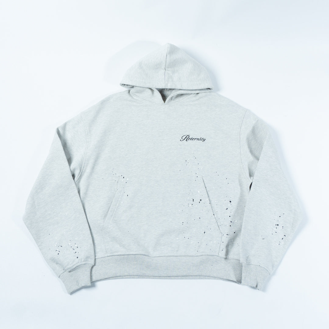 RETERNITY PAINTED GREY HOODIE