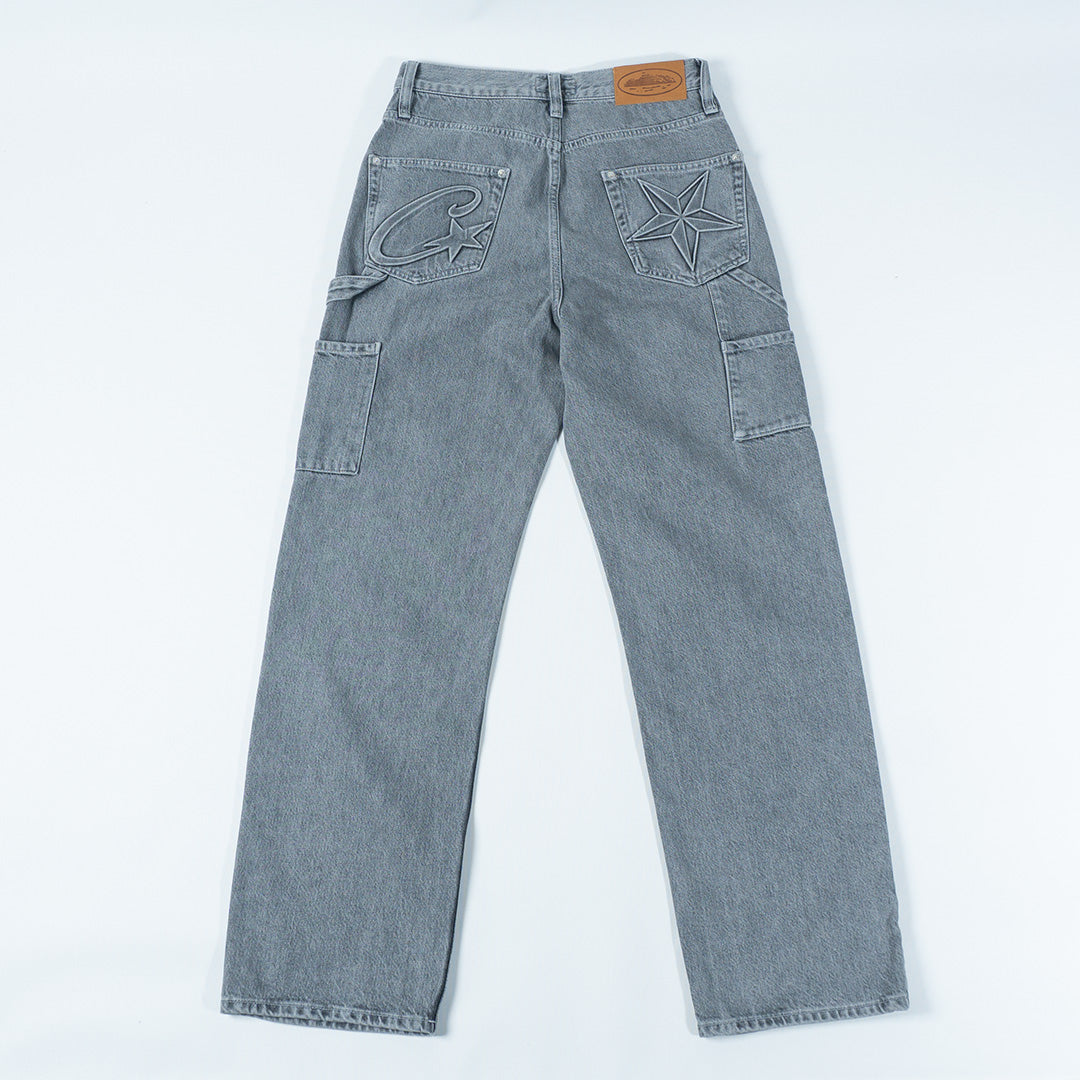 Corteiz C Star Grey Jean