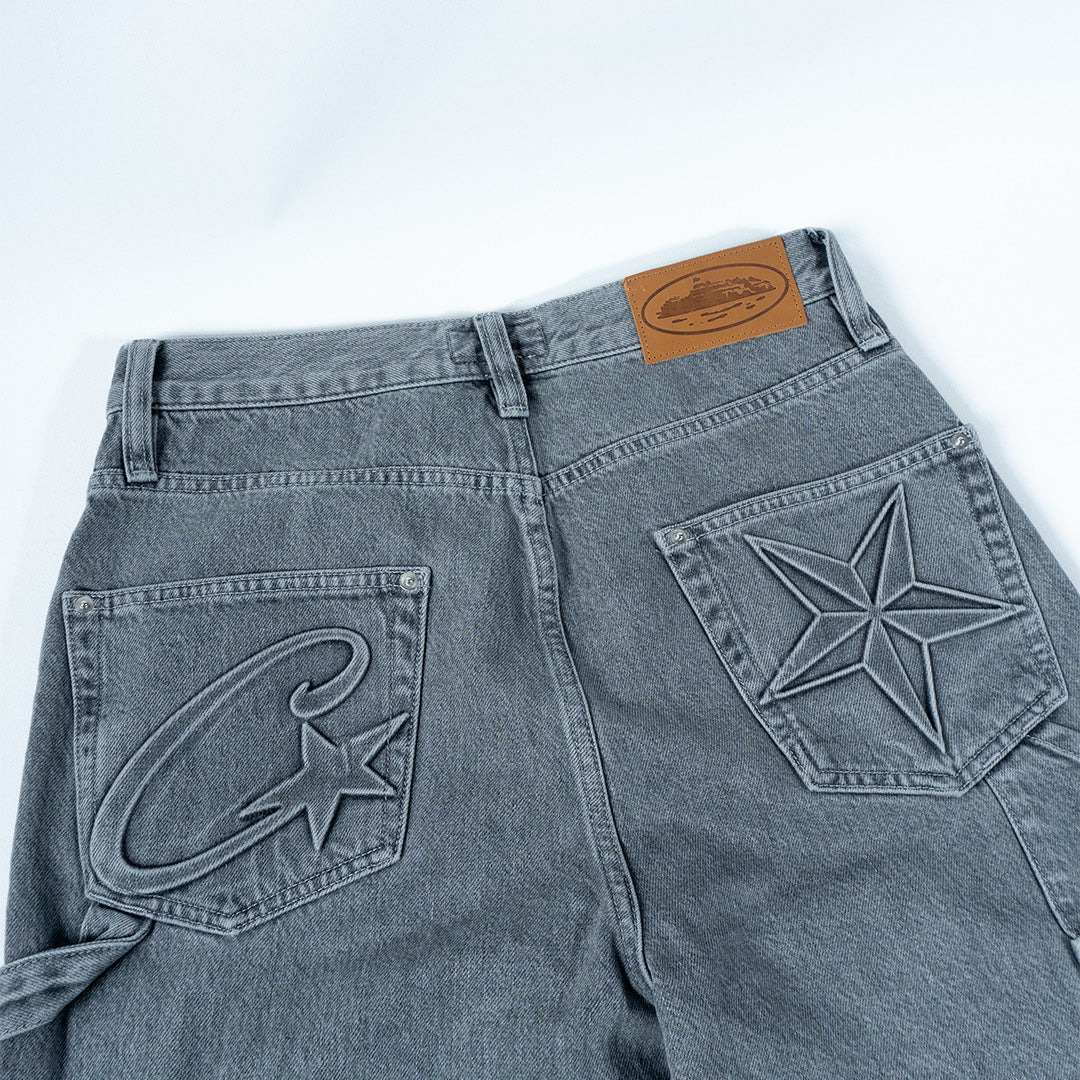 Corteiz C Star Grey Jean