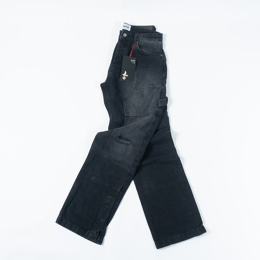 Split Black Jean