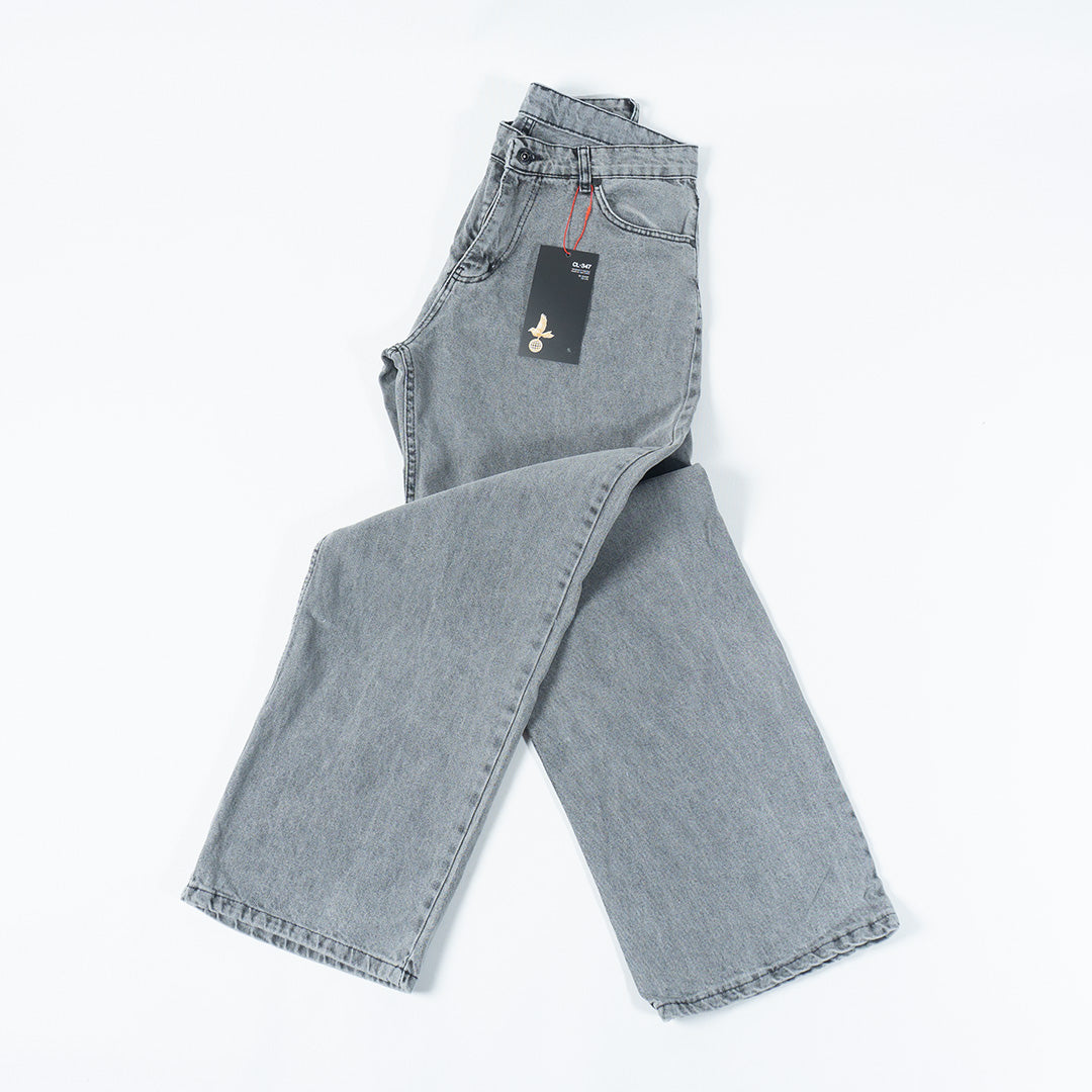 Washed Grey Baggy Pant