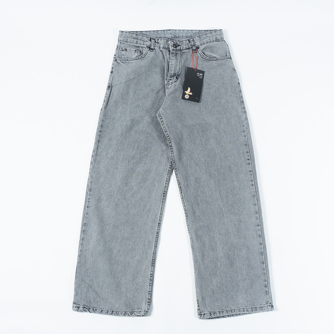 Washed Grey Baggy Pant