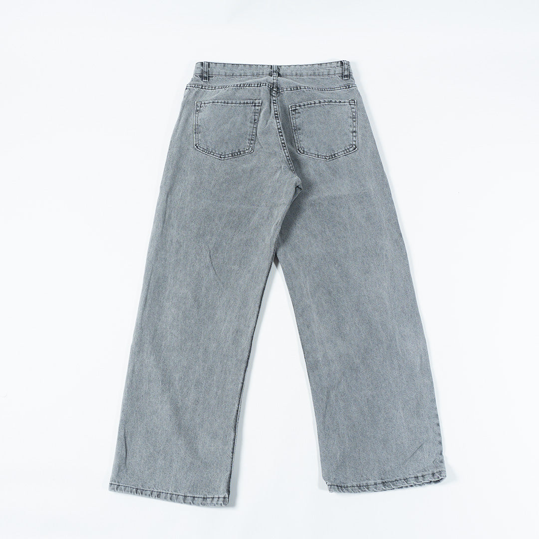 Washed Grey Baggy Pant