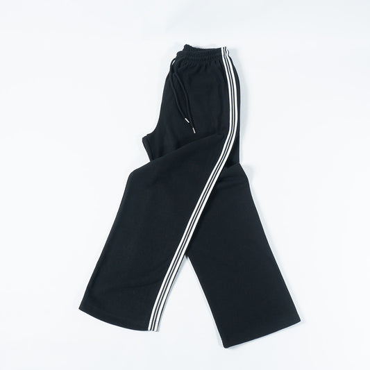 Ribbed Baggy Sweatpant Black