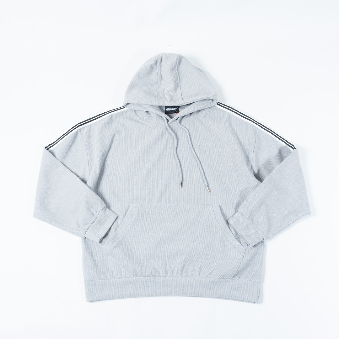 Ribbed Oversize Hoodie Grey