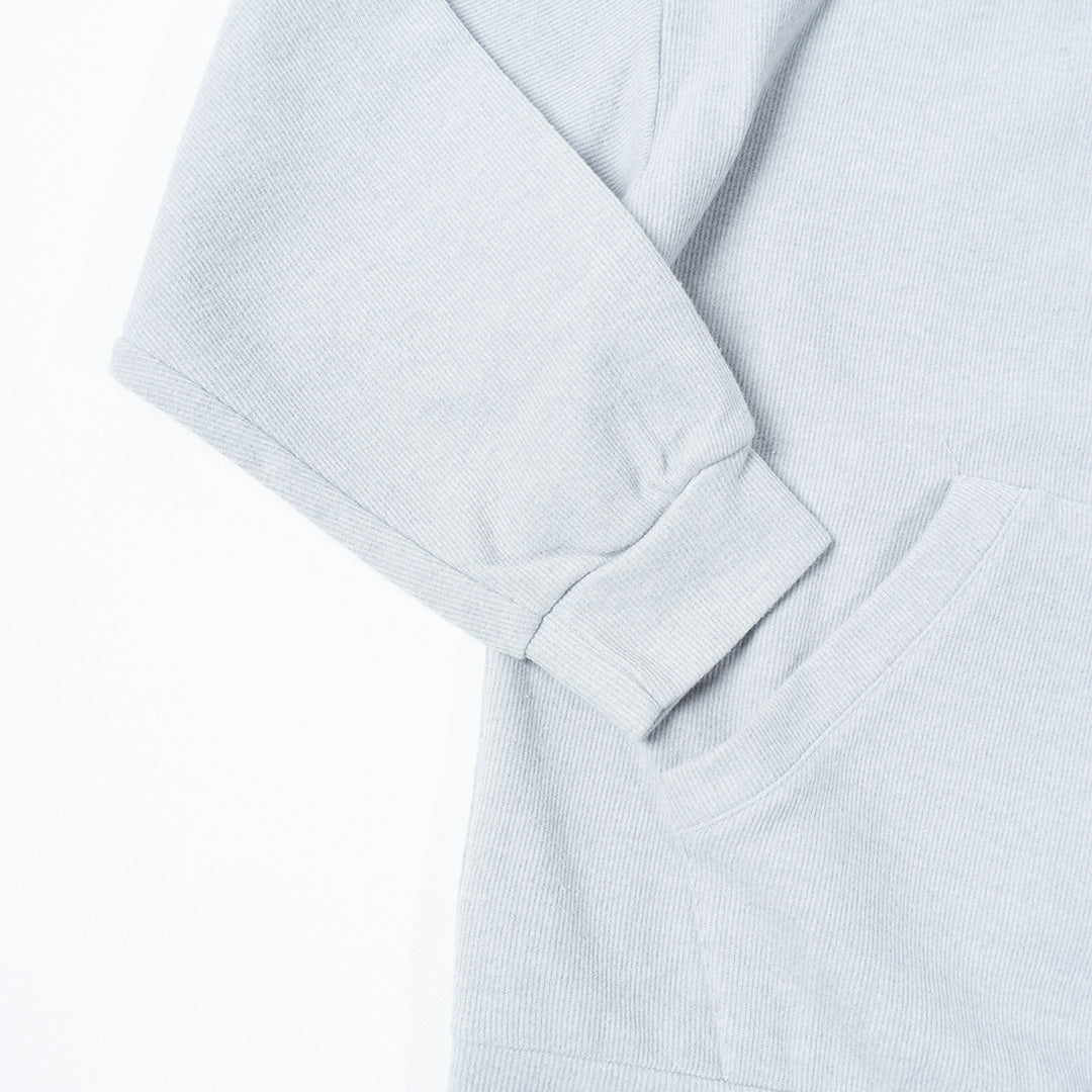 Ribbed Oversize Hoodie Grey