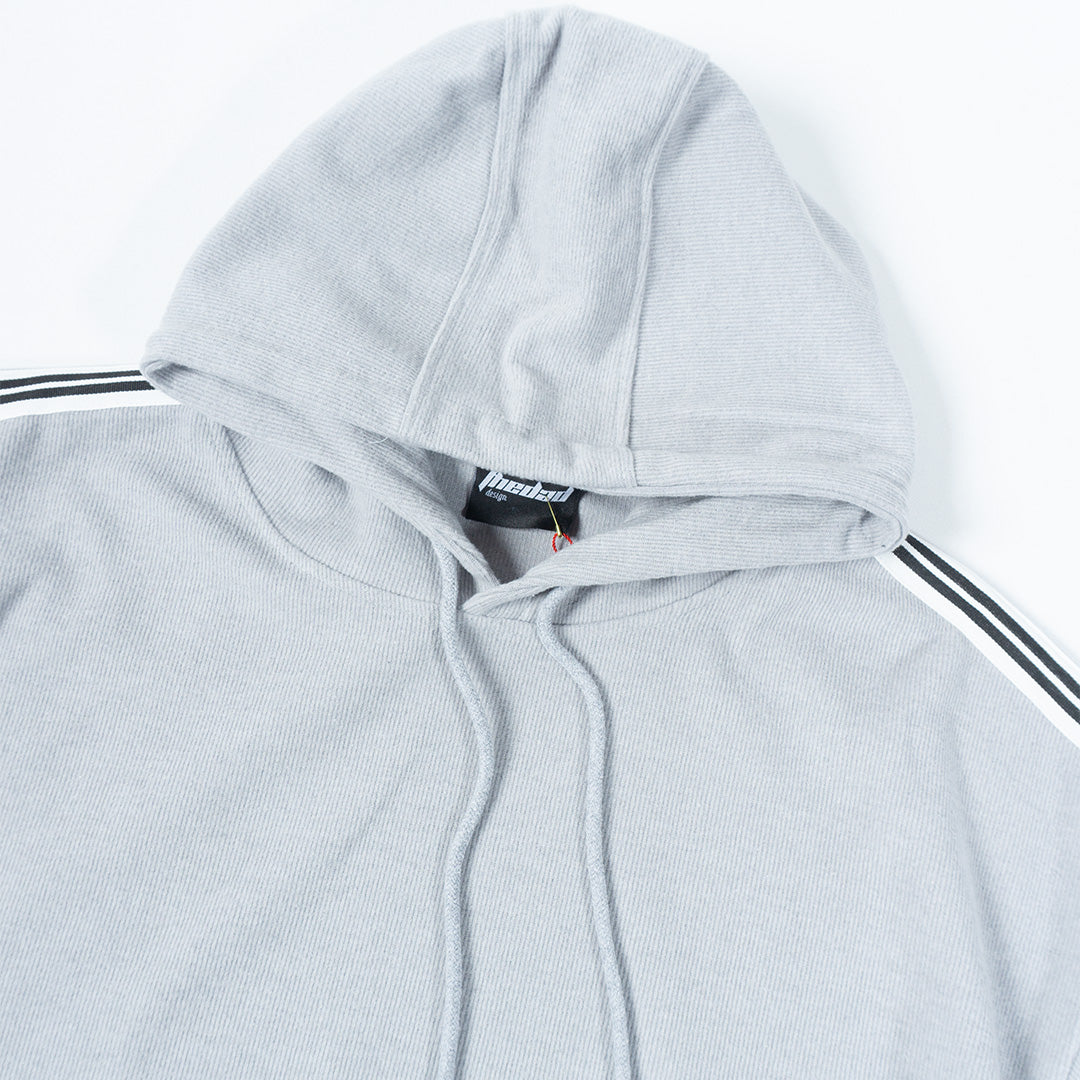 Ribbed Oversize Hoodie Grey