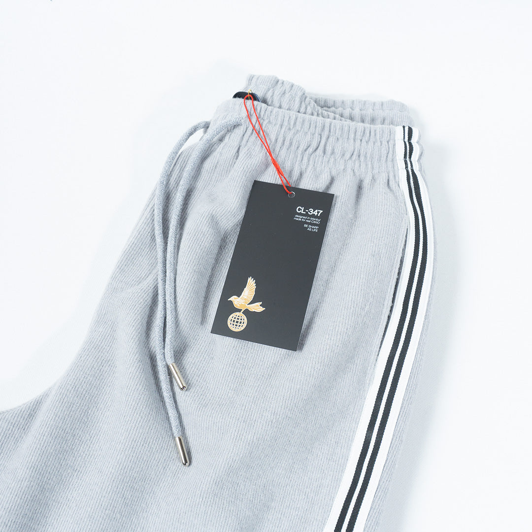 Ribbed Baggy Sweatpant Grey