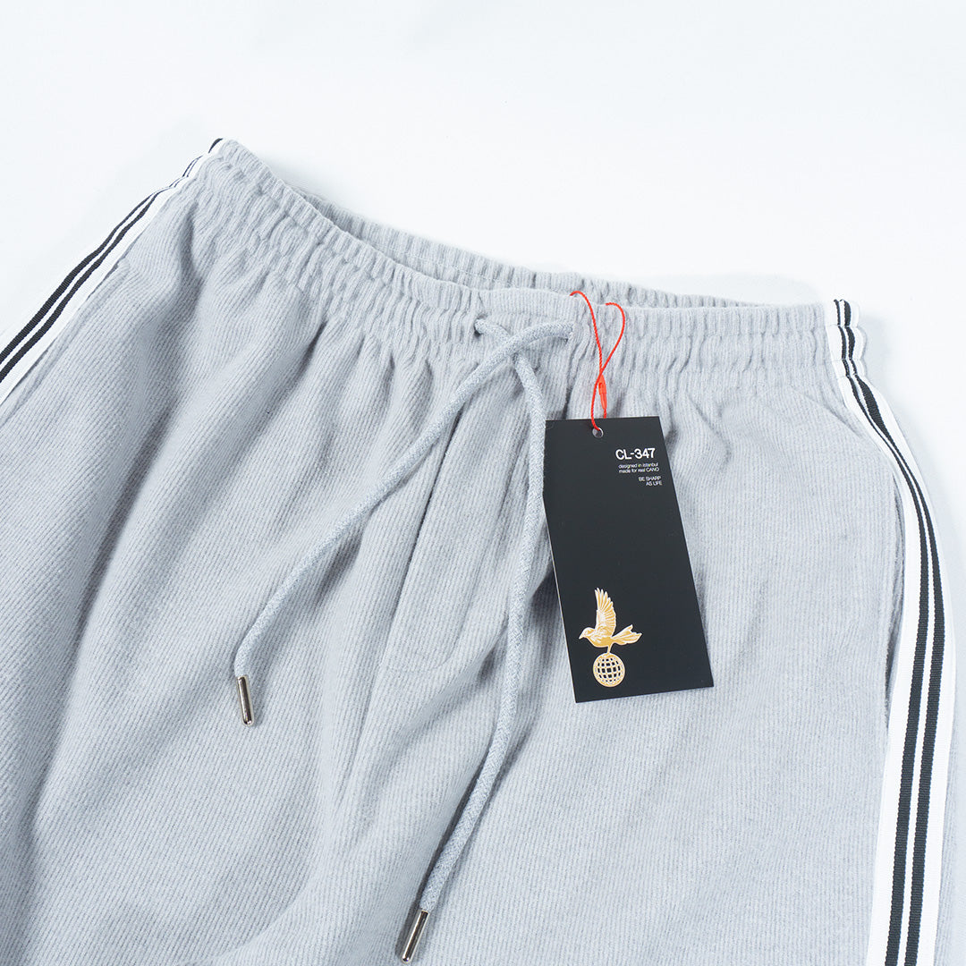 Ribbed Baggy Sweatpant Grey