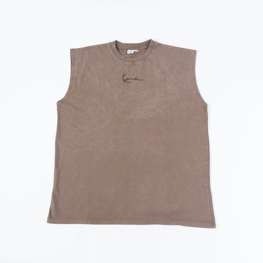 Karl Kani Tanked T-Shirt Washed Brown