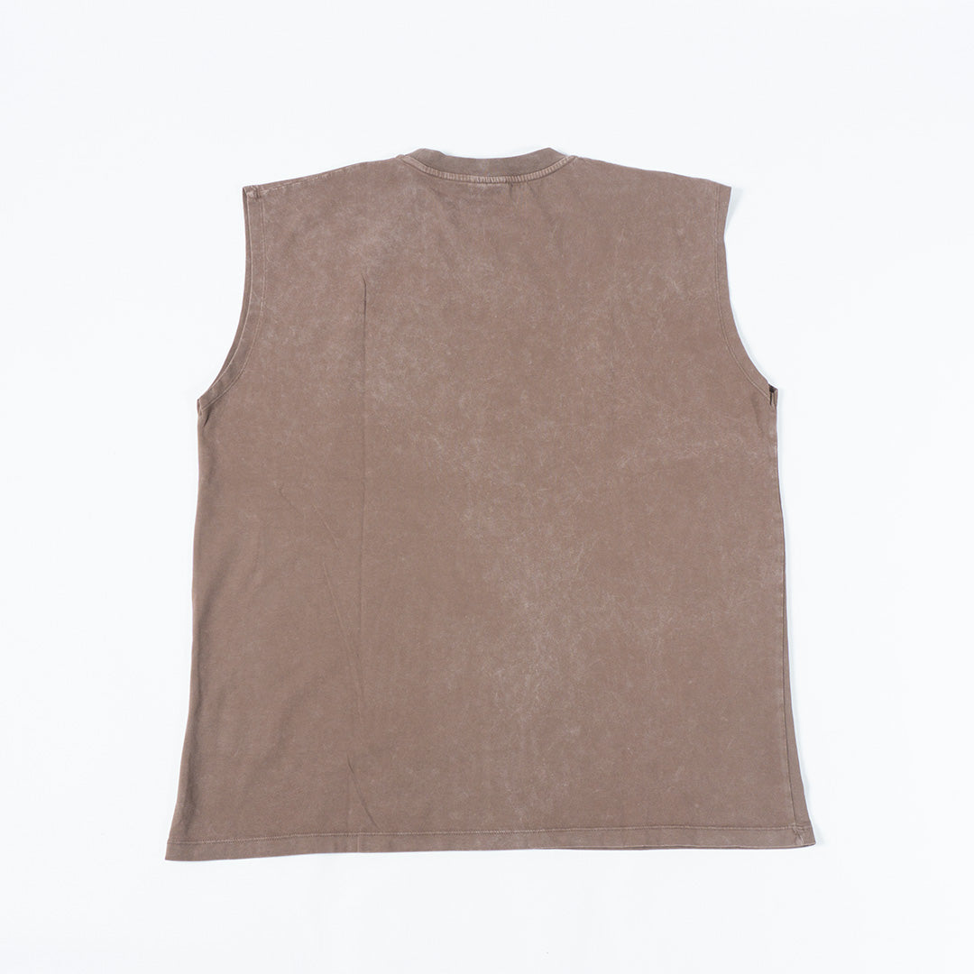 Karl Kani Tanked T-Shirt Washed Brown