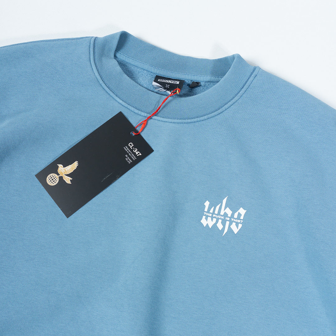 Who Blue Boxy Sweatshirt