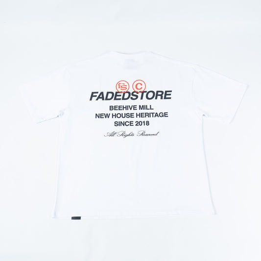 Faded Store Backprint T-Shirt (White)