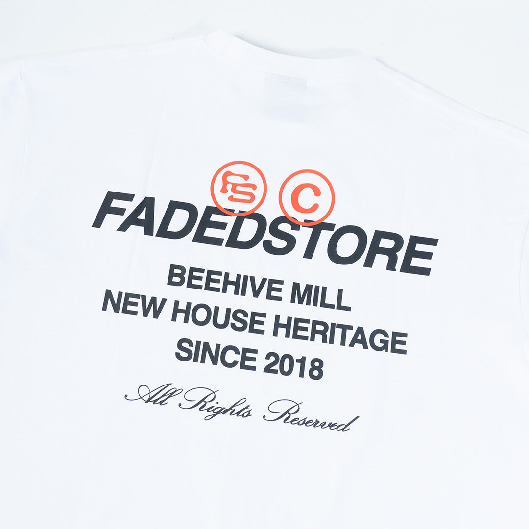 Faded Store Backprint T-Shirt (White)