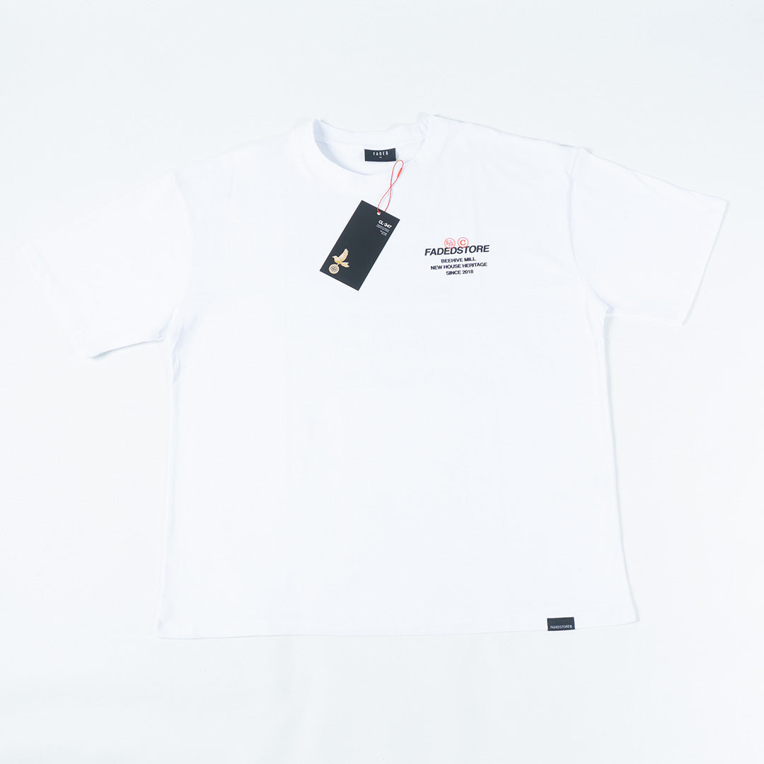 Faded Store Backprint T-Shirt (White)