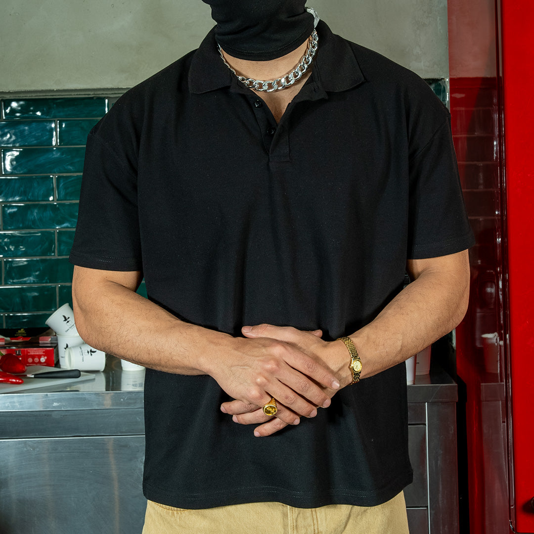 CLASSIC POLO TEE BLACK