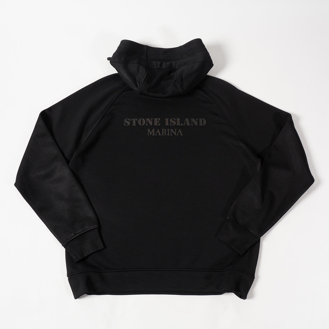 STONE ISLAN MARINA HOODIE BLACK