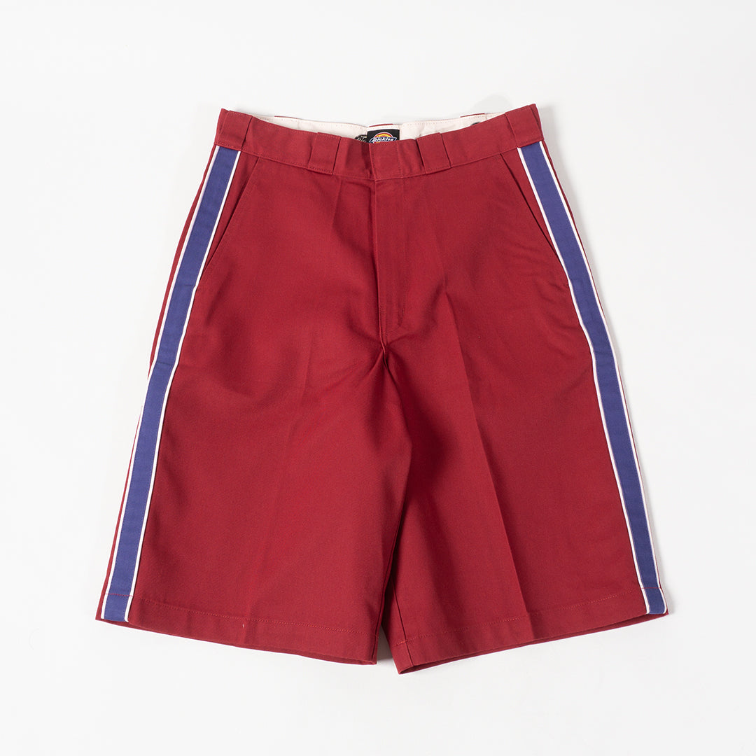 SUPREME X DICKIES STRIPE WORKER SHORT RED