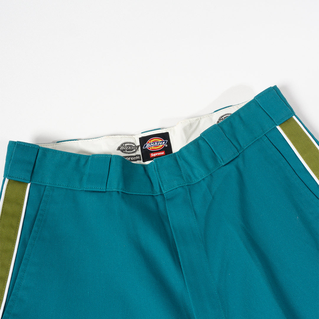 SUPREME X DICKIES STRIPE WORKER SHORT GREEN