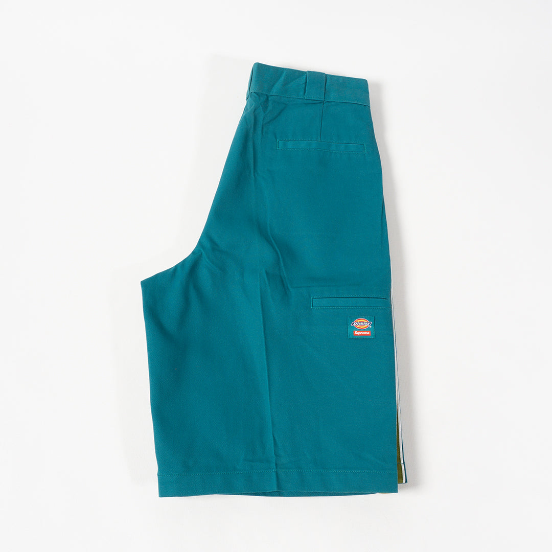 SUPREME X DICKIES STRIPE WORKER SHORT GREEN