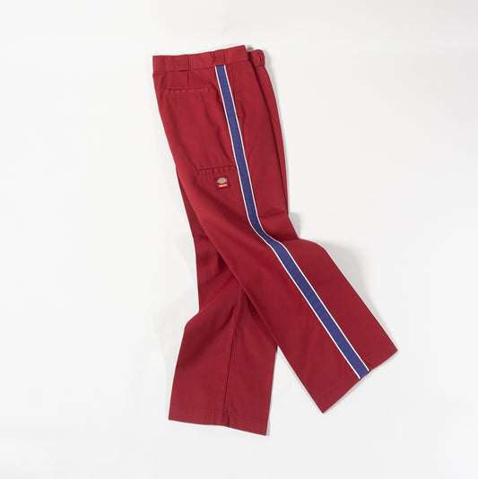 SUPREME X DICKIES STRIPE WORK PANT RED