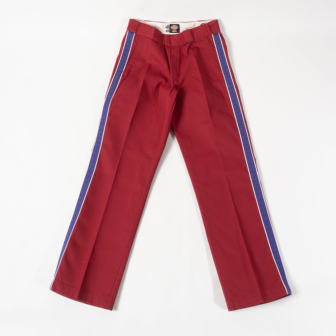 SUPREME X DICKIES STRIPE WORK PANT RED