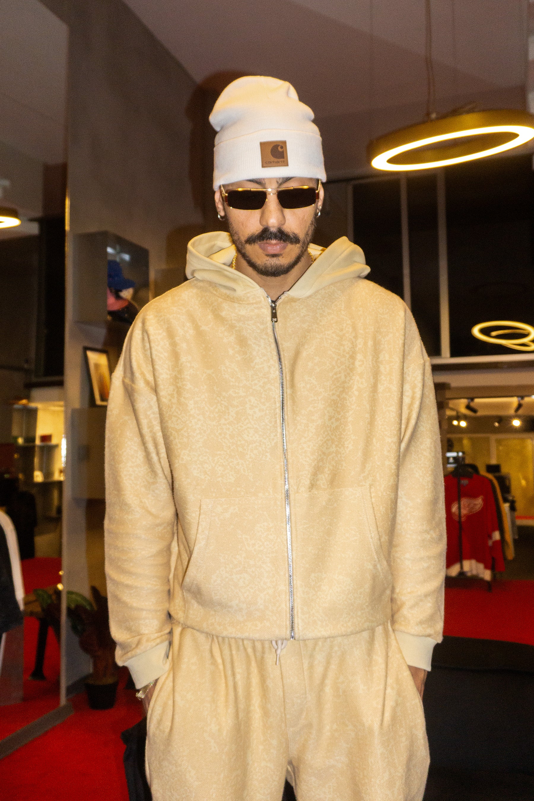 Desenli Unisex Kapüşonlu Ceket (+4 Renk)