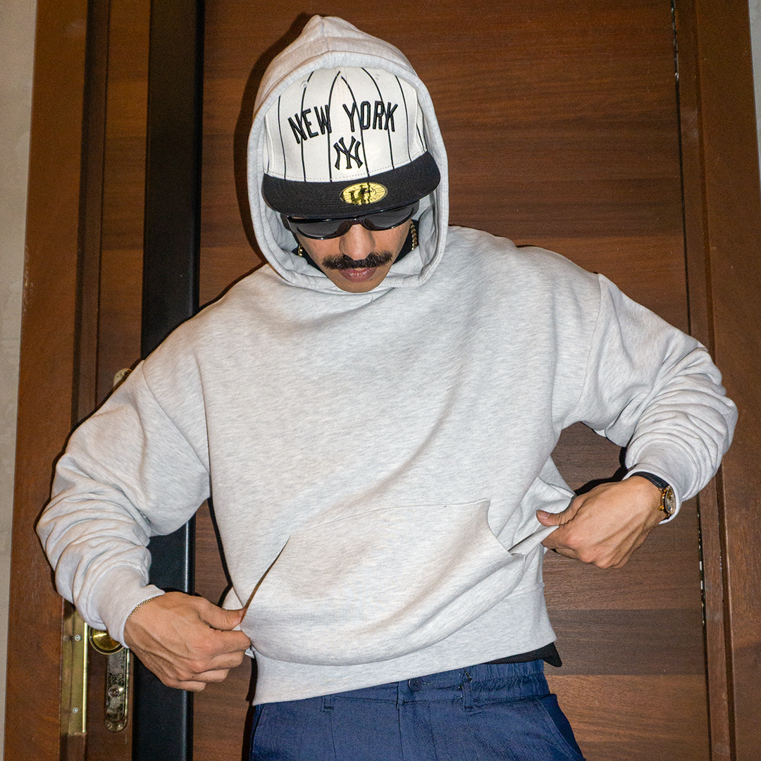 Basic Gri Bomber Sweatshirt