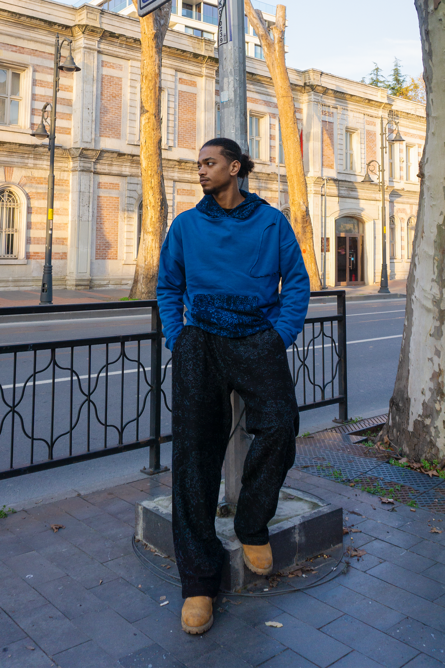 Desenli Oversize Hoodie