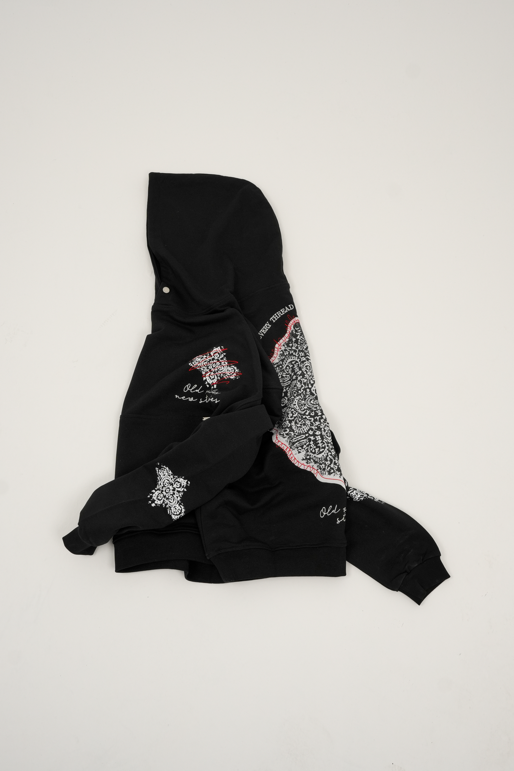 Oldvibes Backprint Oversize Hoodie - Siyah