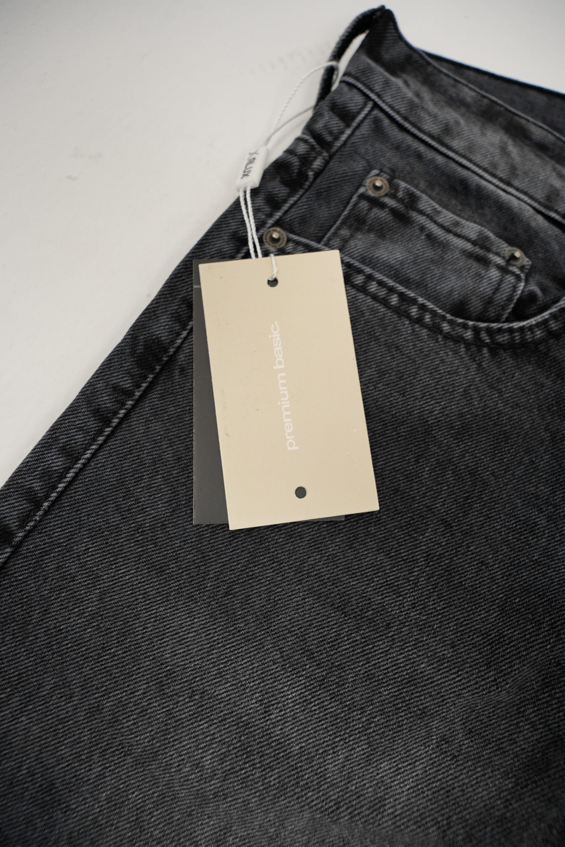 Yıkamalı Antrasit Siyah Kot Pantolon