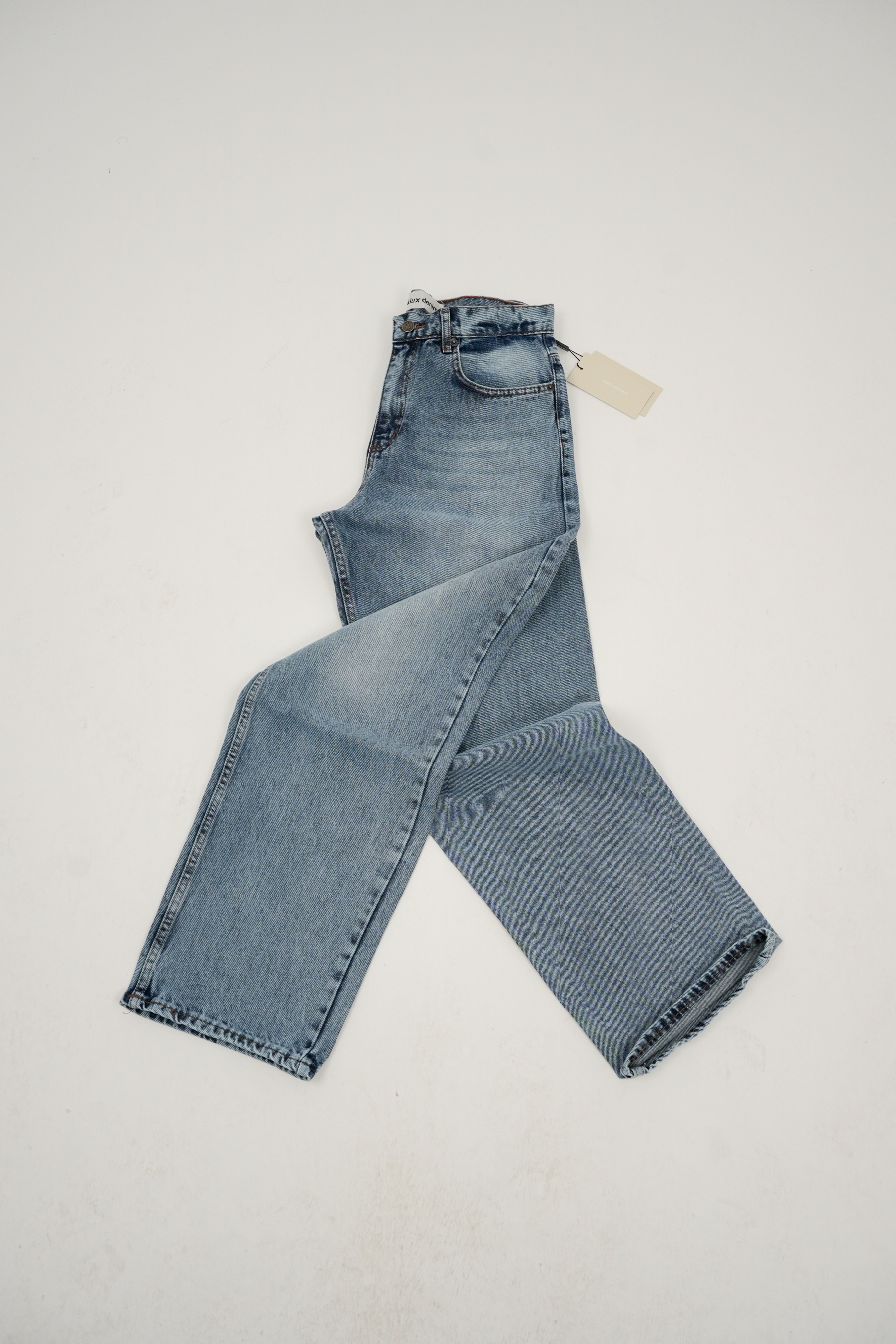 Yıkamalı Mavi Kot Pantolon