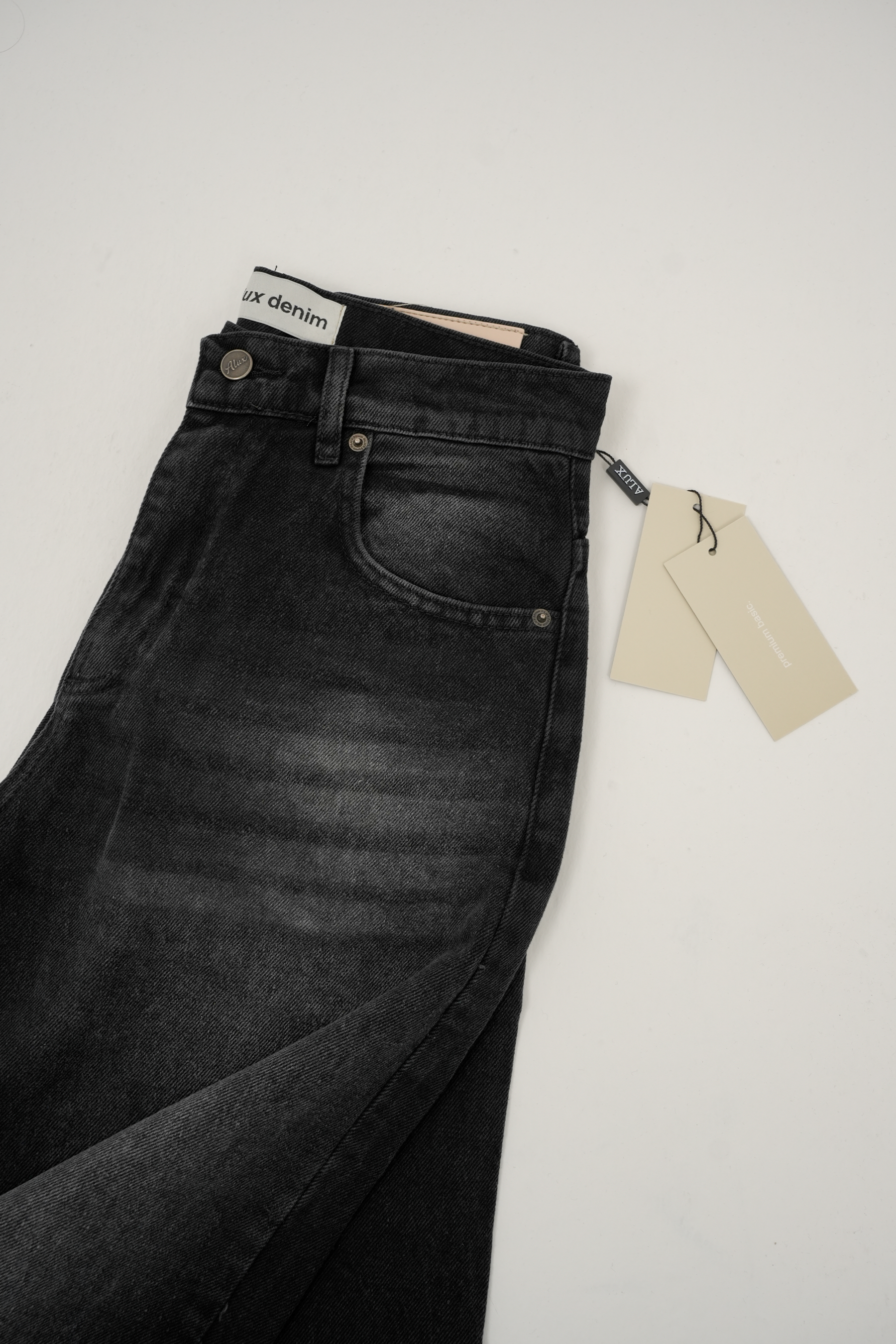 Siyah Eskitmeli Kot Pantolon - 3