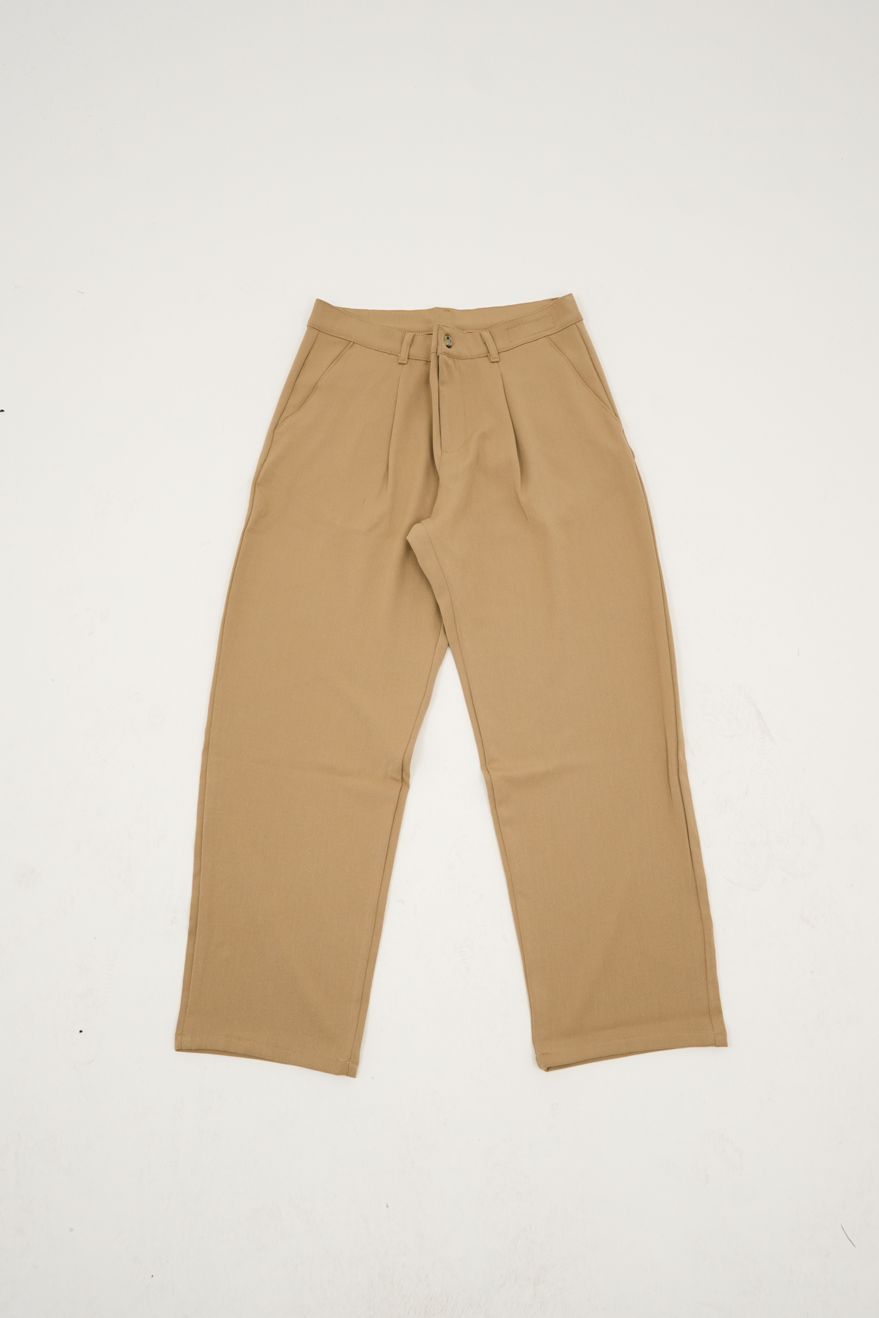 Krem Basic Kumaş Pantolon