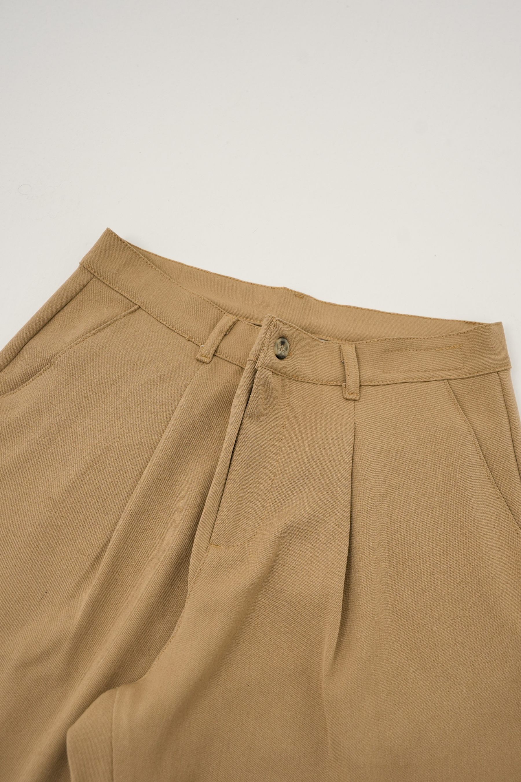 Krem Basic Kumaş Pantolon