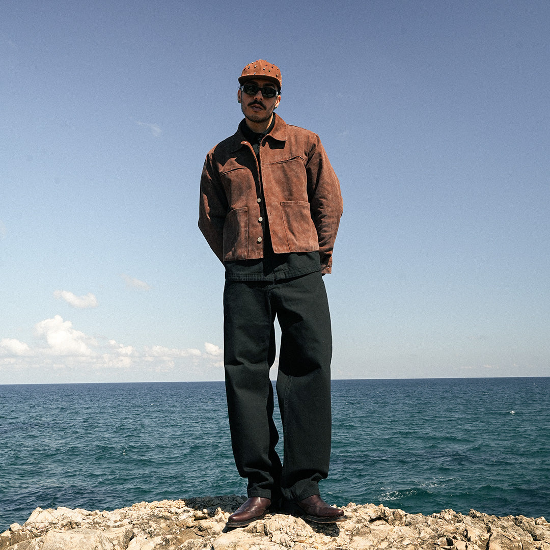 Giz Washed Brown Denim Jacket - GJ-07