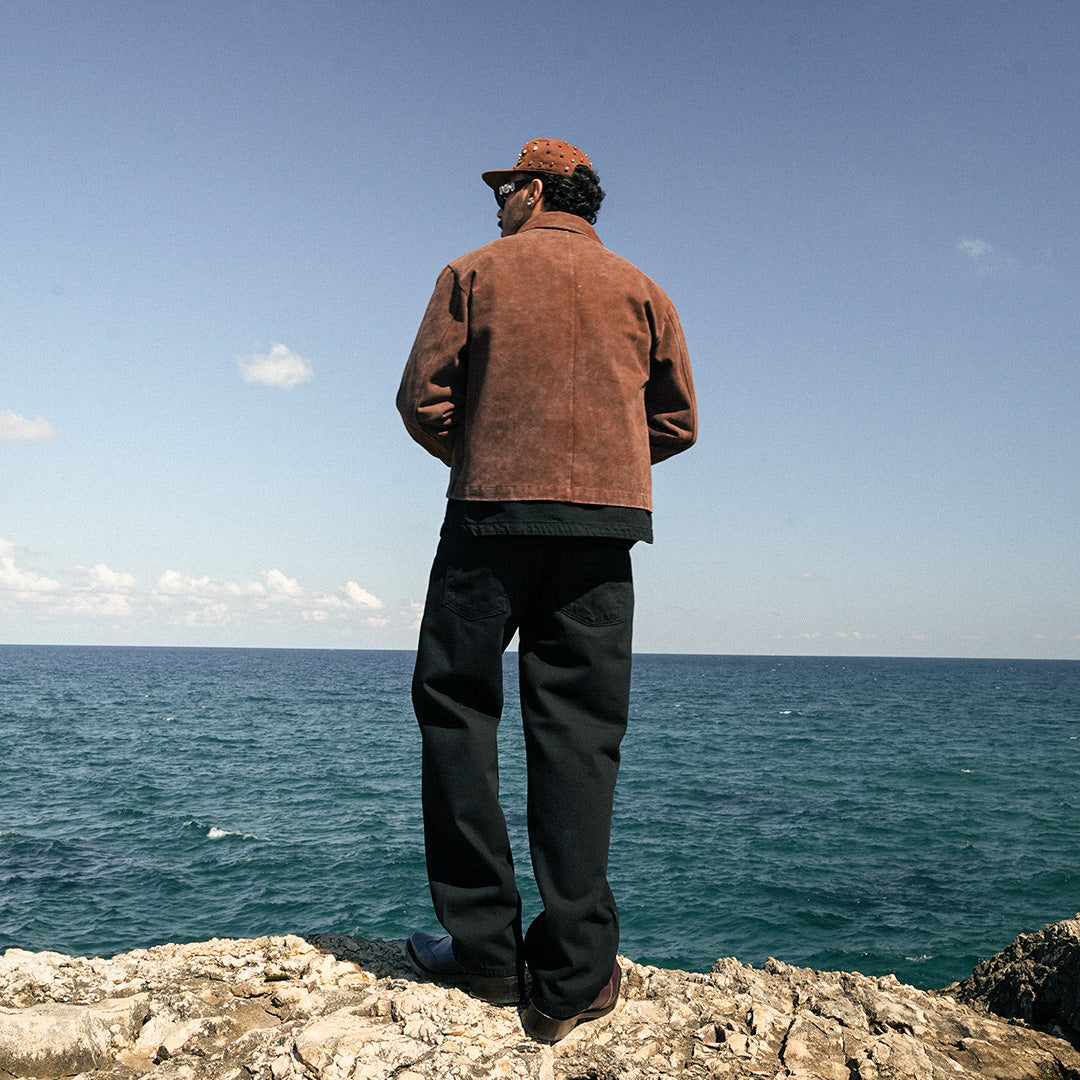 Giz Washed Brown Denim Jacket - GJ-07