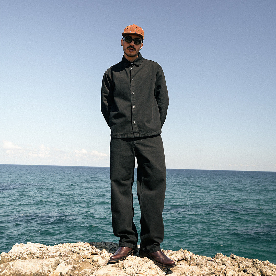 Giz All Black Baggy Jean- GJ05