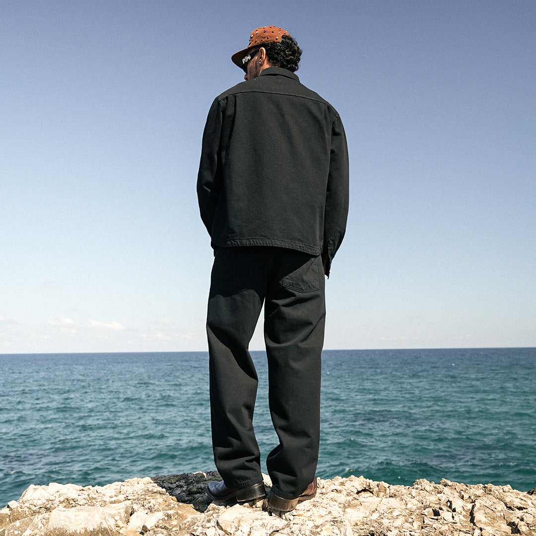 Giz All Black Baggy Jean- GJ05