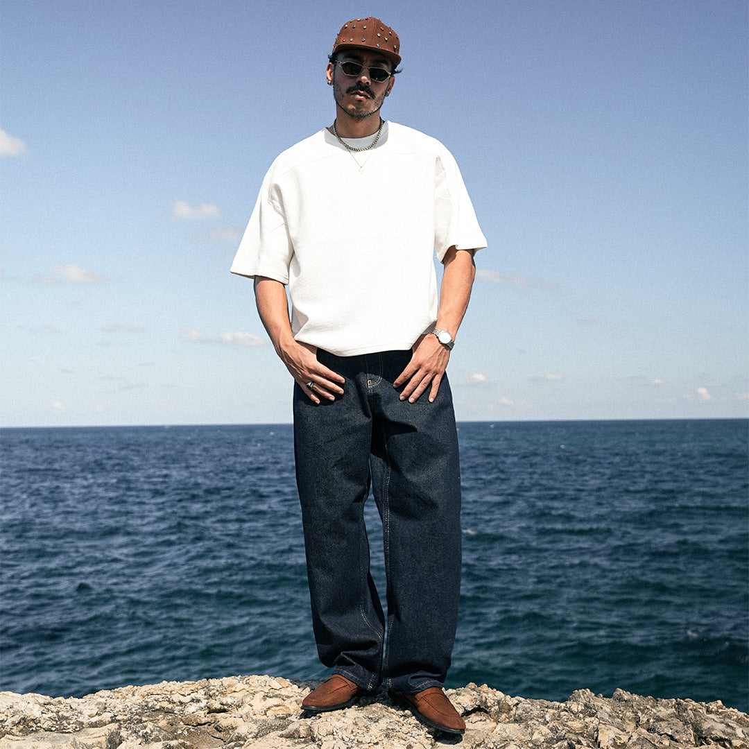 Off White Waffle T-Shirt - GWT-04