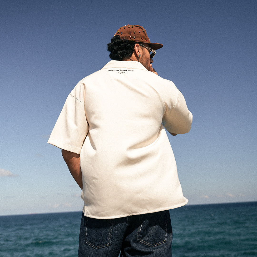 Giz Pattern Oversize Shirt - GG01