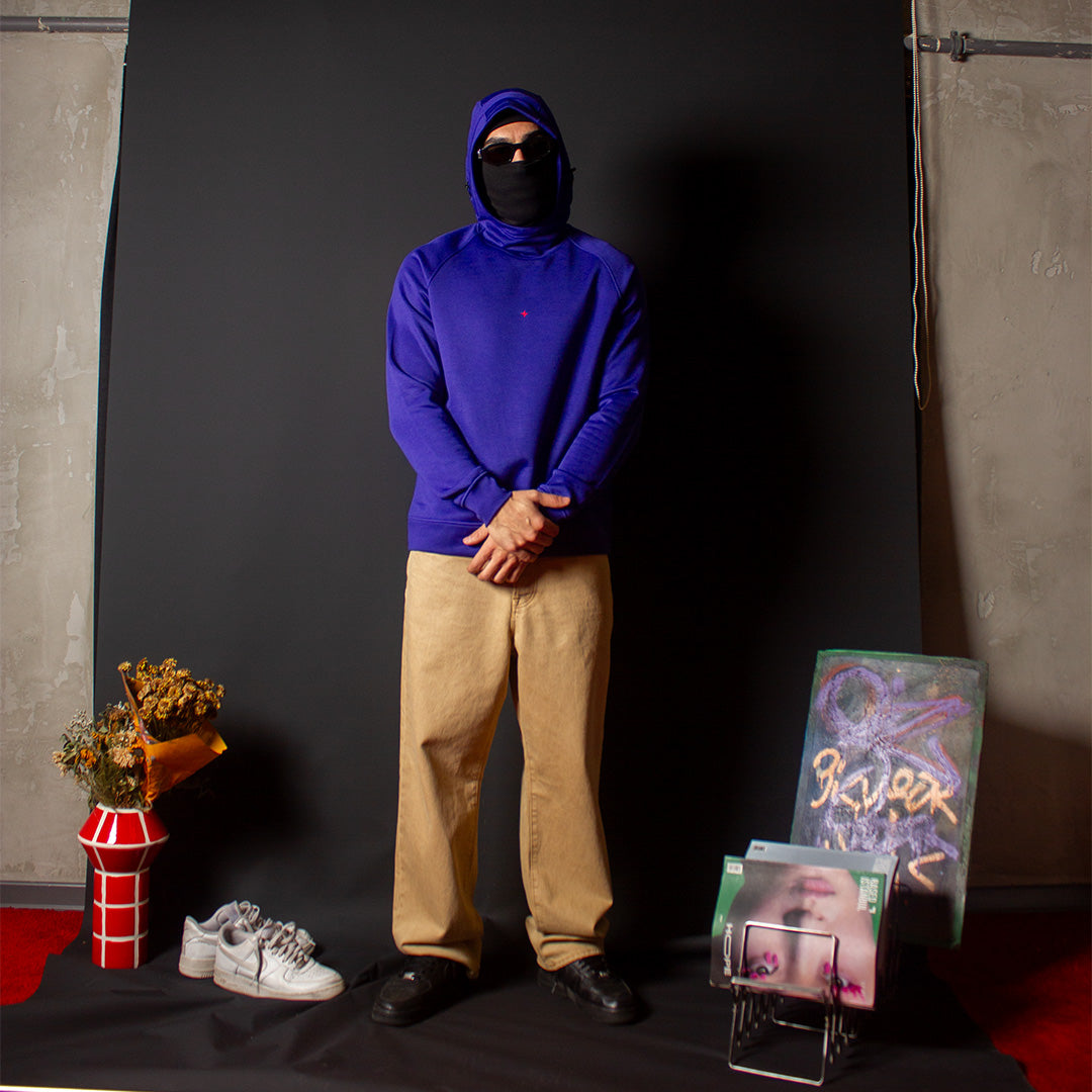 STONE ISLAN MARINA HOODIE PURPLE