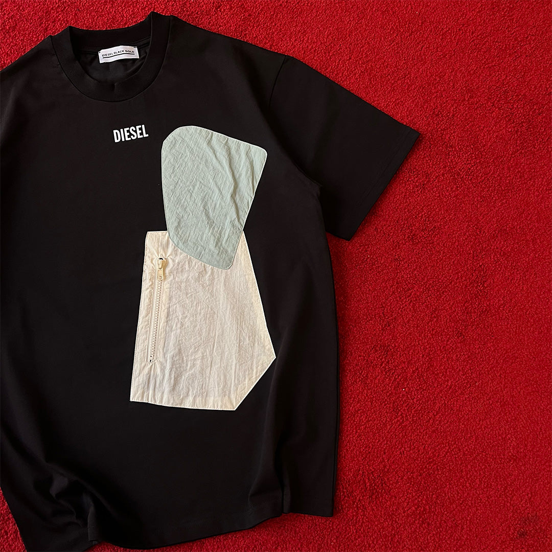 Diesel Pocket Patch Regular T-Shirt - Black