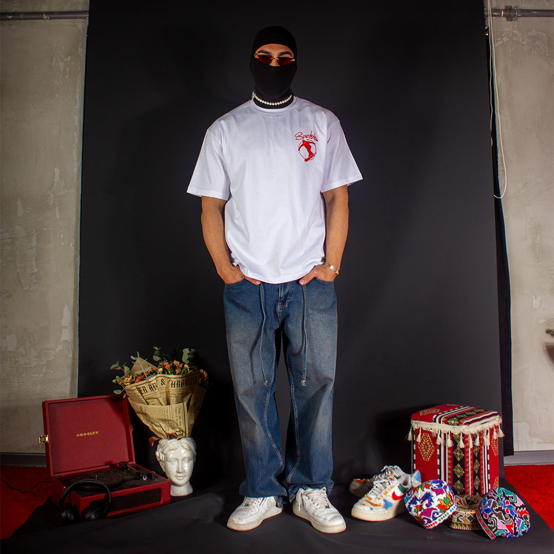 G'Z BOXY BOARDERS WHITE T-SHIRT