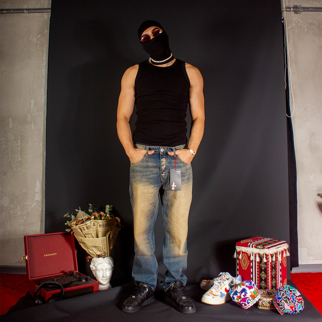 Dusty Washed Blue Jean