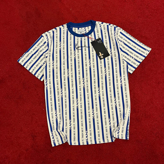 KARL KANI BLUE STRIPE T-SHIRT
