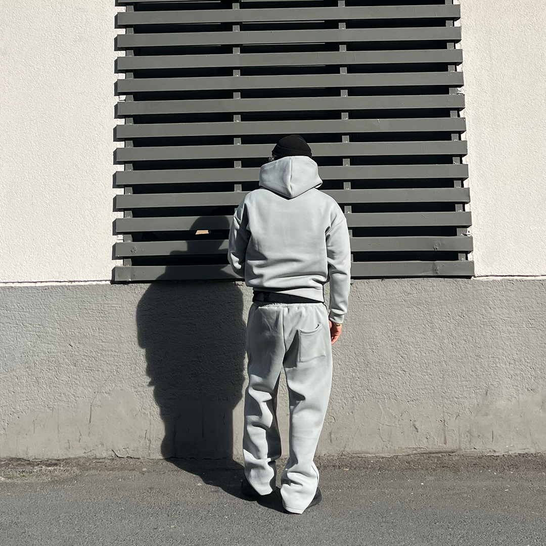 SCUBA HOODED ZIP JACKET - SILVER GREY