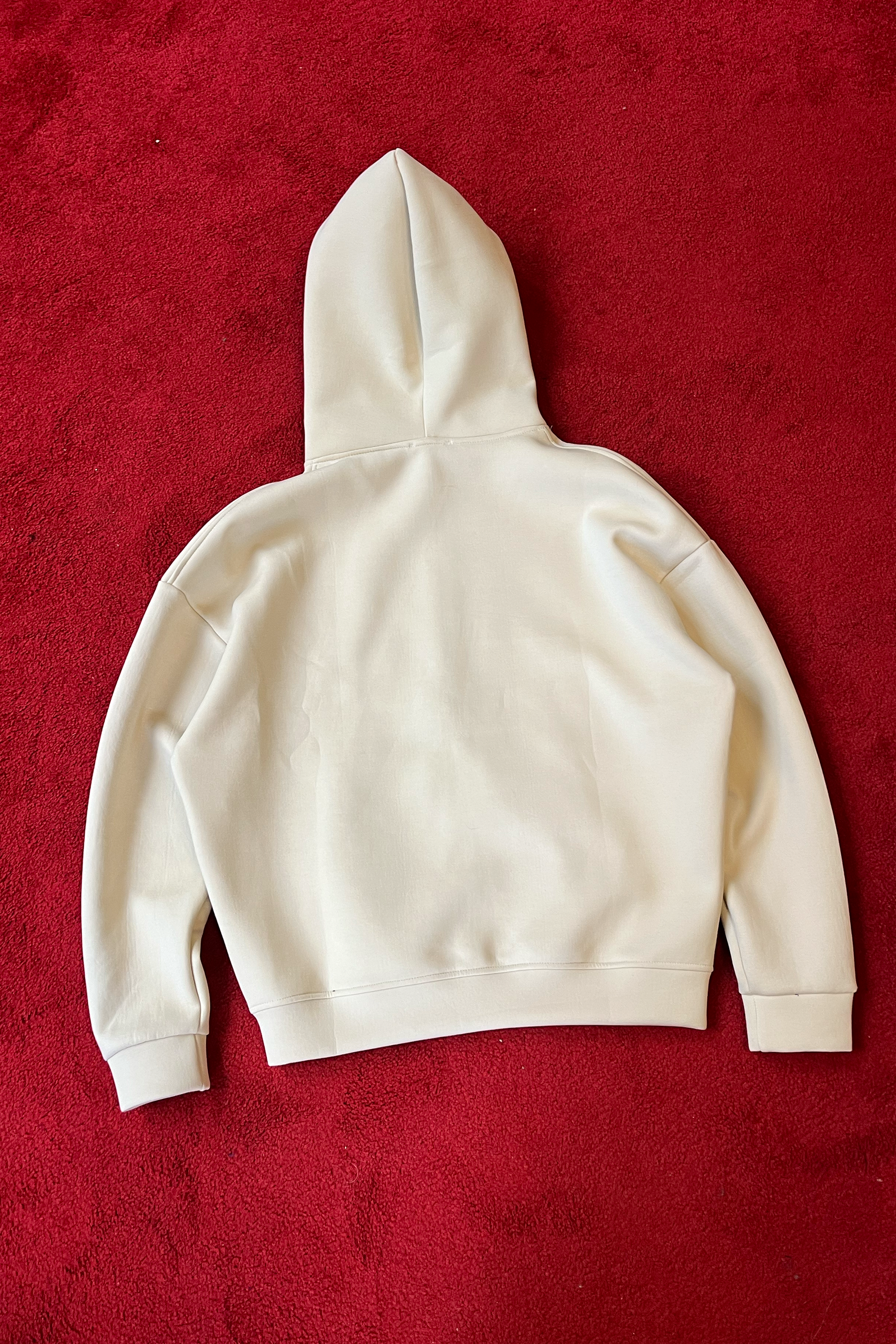 SCUBA HOODED ZIP JACKET - MILKY CREAM