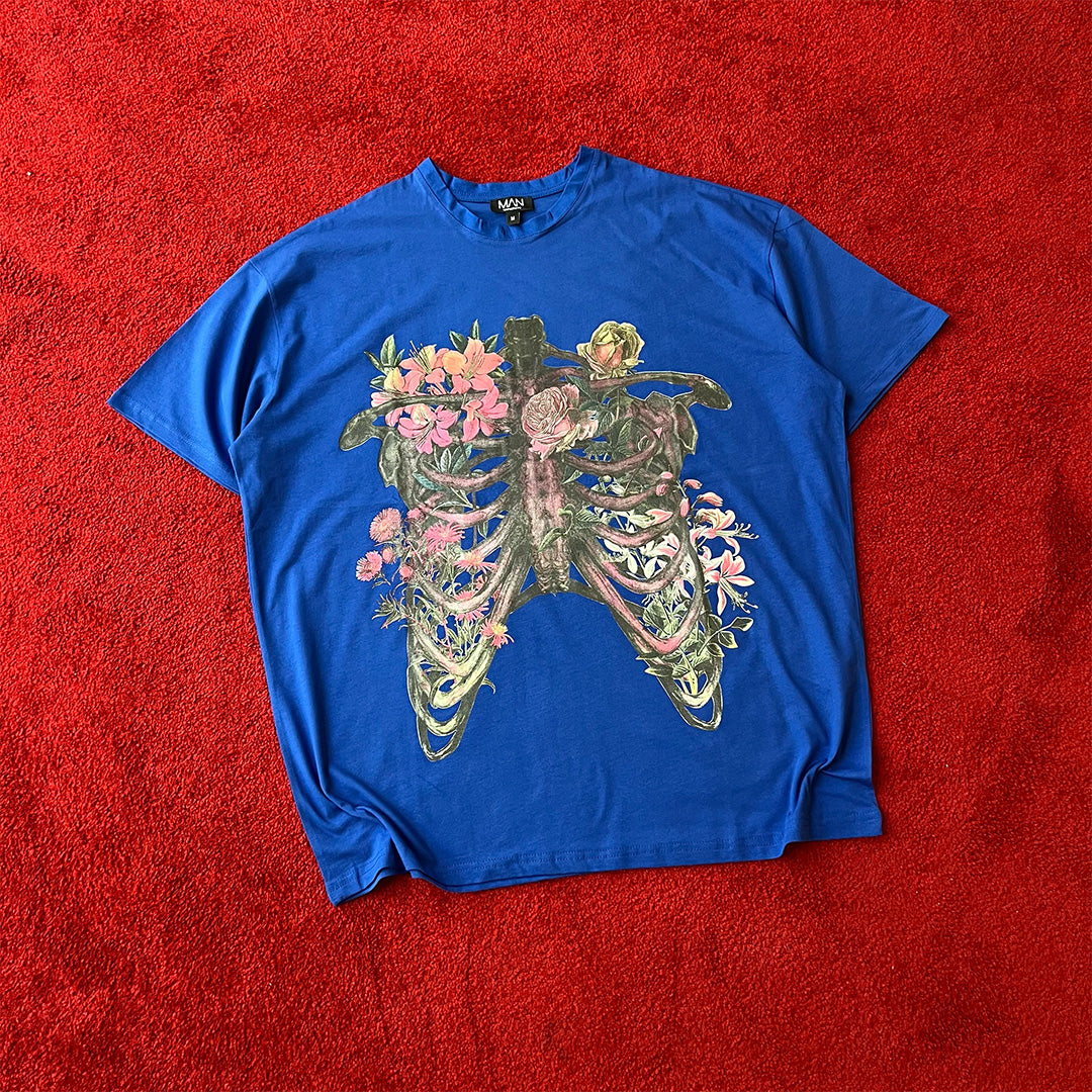 Man Official Blue Oversize T-Shirt