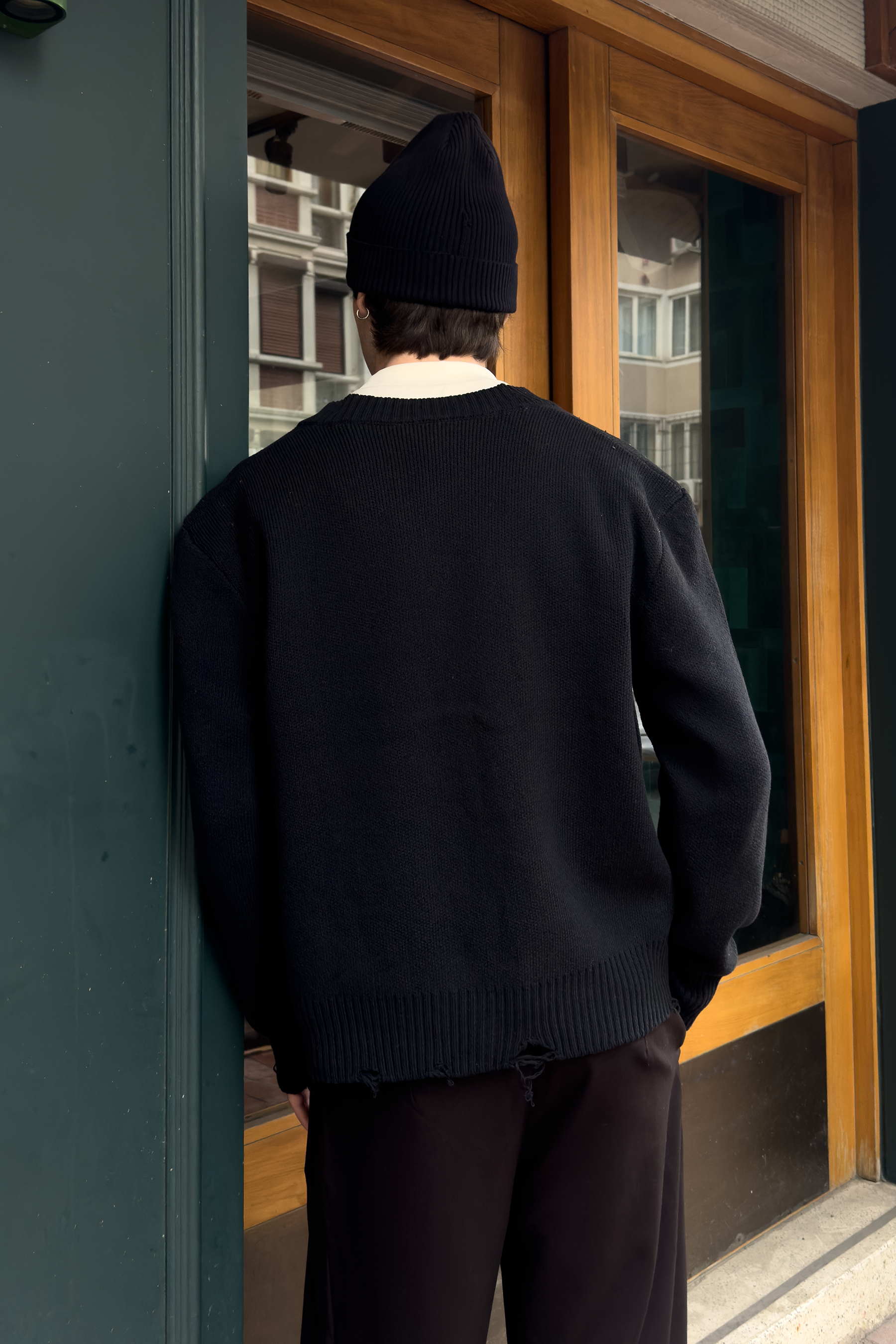 Eskitme Detaylı Crop Triko Yelek (+3 Renk)